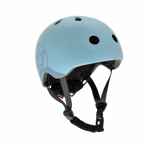 ScootandRide Kask dziecięcy rozmiar S-M-Steel