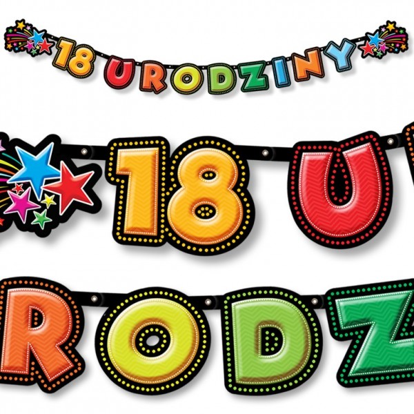 Baner 18 URODZINY 198 cm