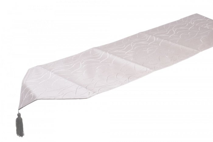 Obrus plamoodporny Jedeka 33x140 szarfa Kolor: Biały