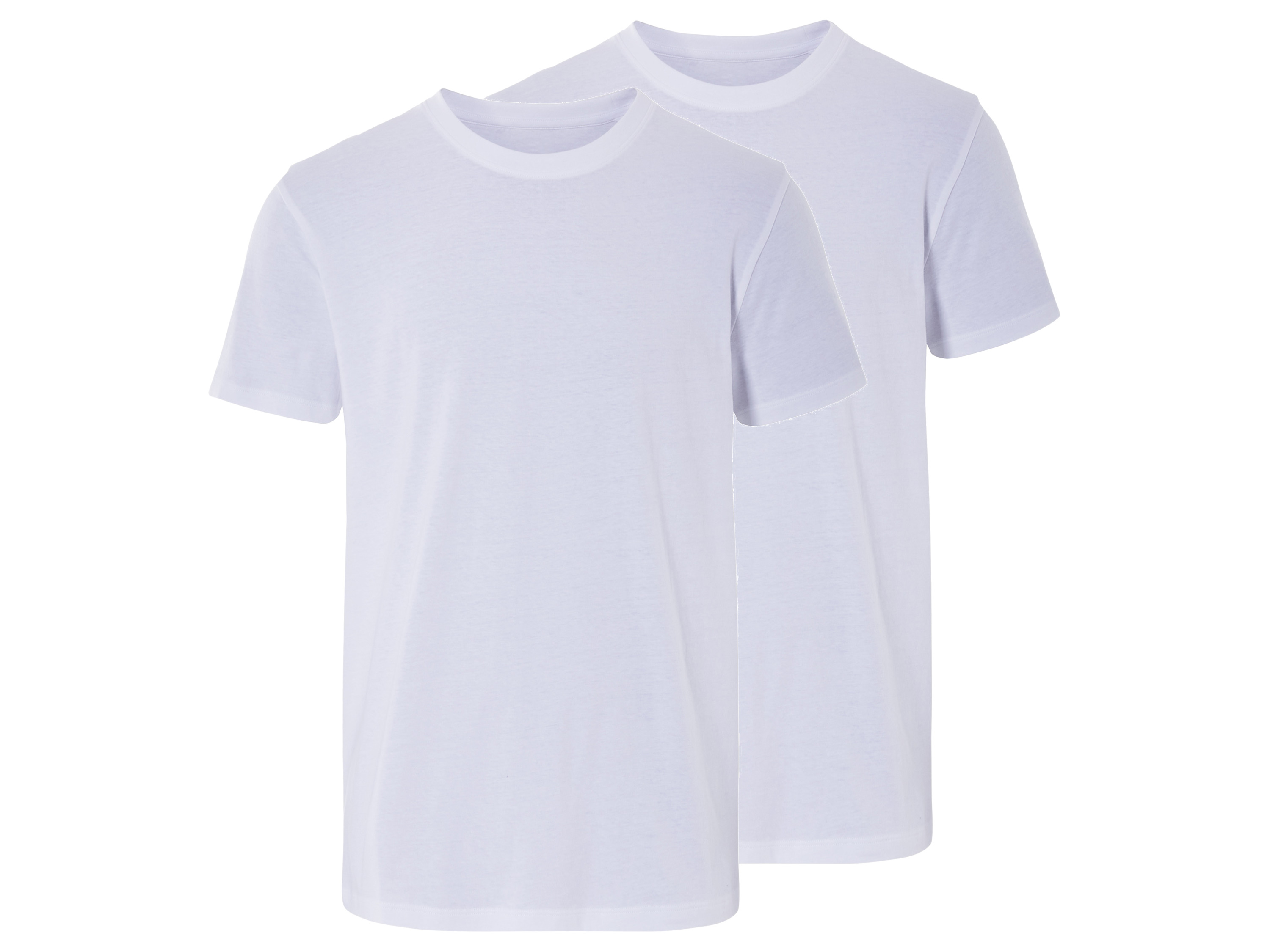 Livergy T-shirty męskie z bawełny organicznej, 2 sztuki XL 56/58, Biały