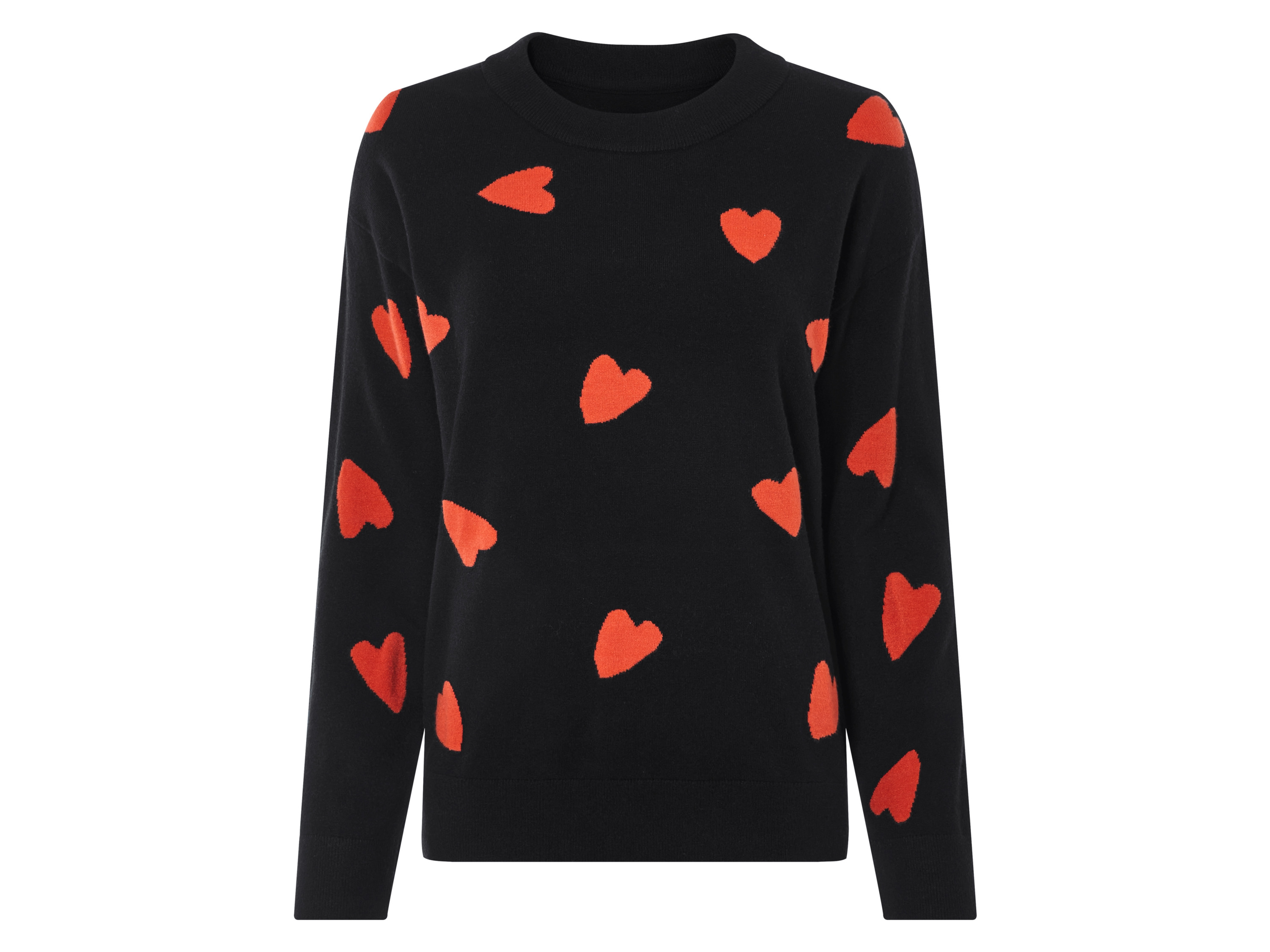 esmara Sweter damski z dzianiny Czarny, XS 32-34