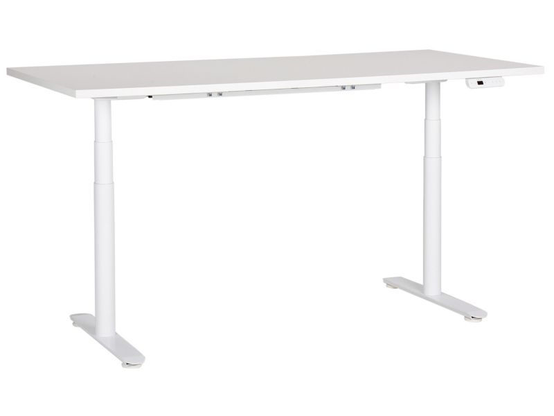 Biurko regulowane elektrycznie 180 x 80 cm białe Destinas 1 szt.