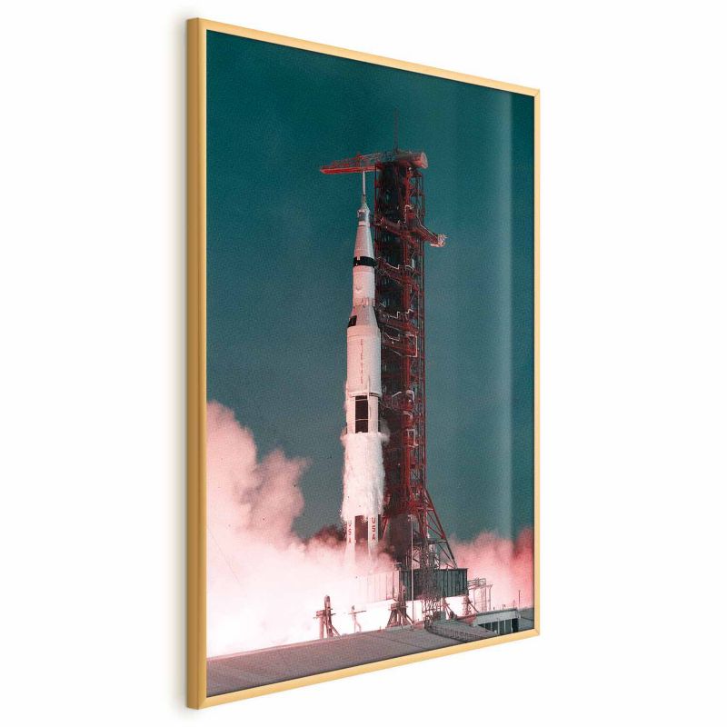 Plakat Artgeist Wielki start 21x30 cm z ramą złotą 1 szt