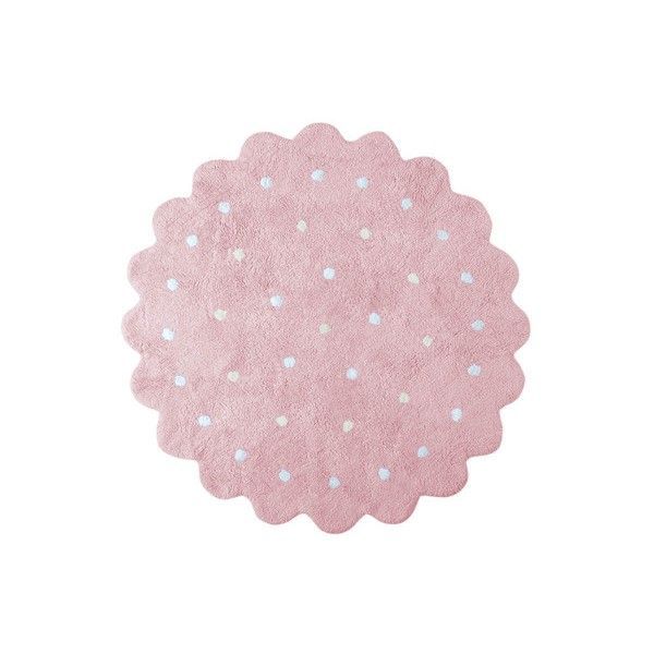 Dywan Lorena Canals dziecięcy GALLETITA ROSA 140x140 różowy 1 szt