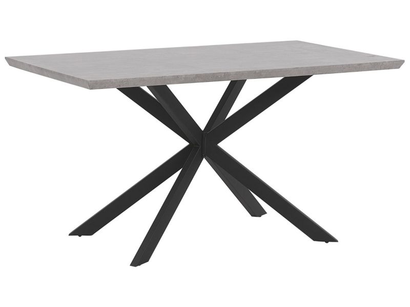 Stół do jadalni Spectra 80 cm 140 cm Efekt betonu Szary 1 szt.
