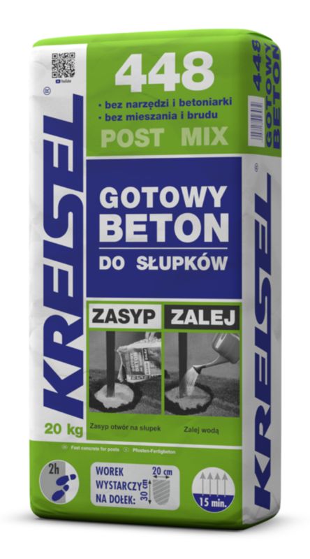 Gotowy beton do słupków Kreisel 448 20 kg