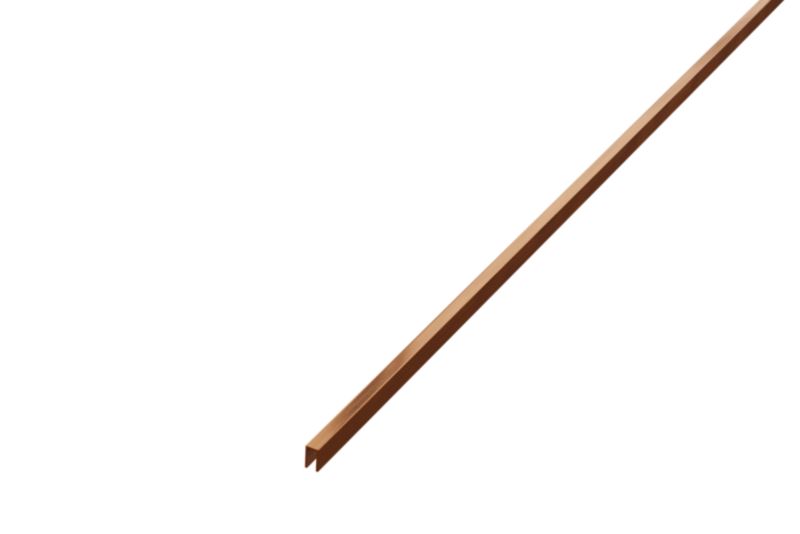 Profil metalowy rektyfikowany U Lambro miedziany matowy 0.5cm x 270cm 1 szt.