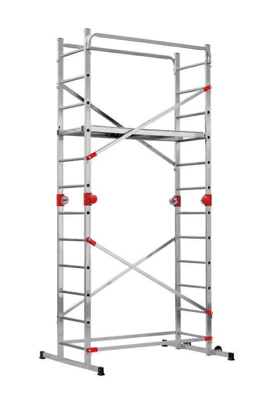 Aluminiowe rusztowanie składane, podest, drabina - Hailo G60 zasięg 4,33m - 1 szt.