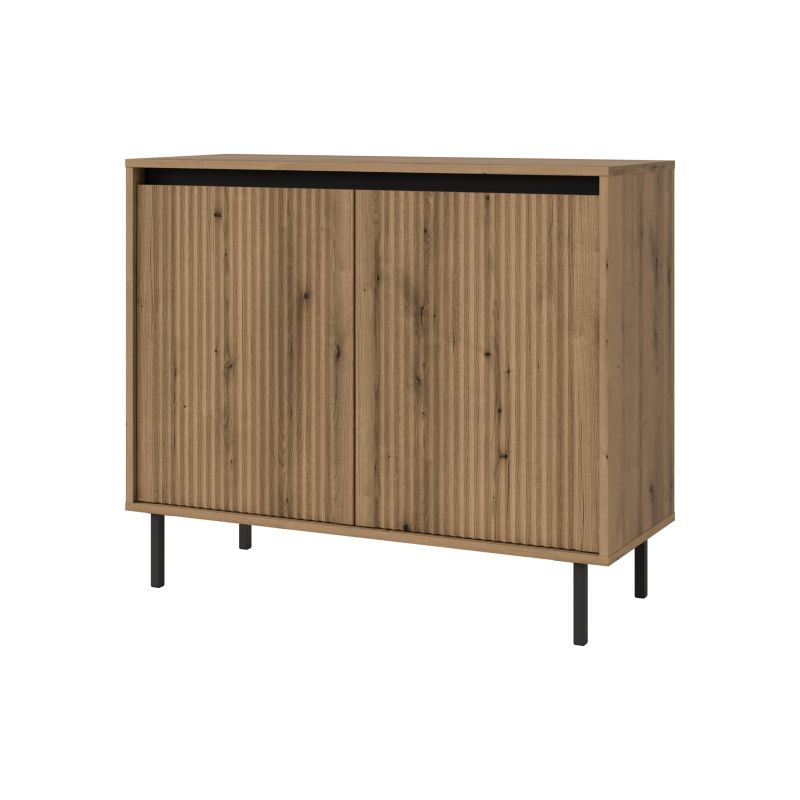 Komoda z ryflowanym frontem Bonni Yukashi 2F T812 dąb evoke 1 szt.