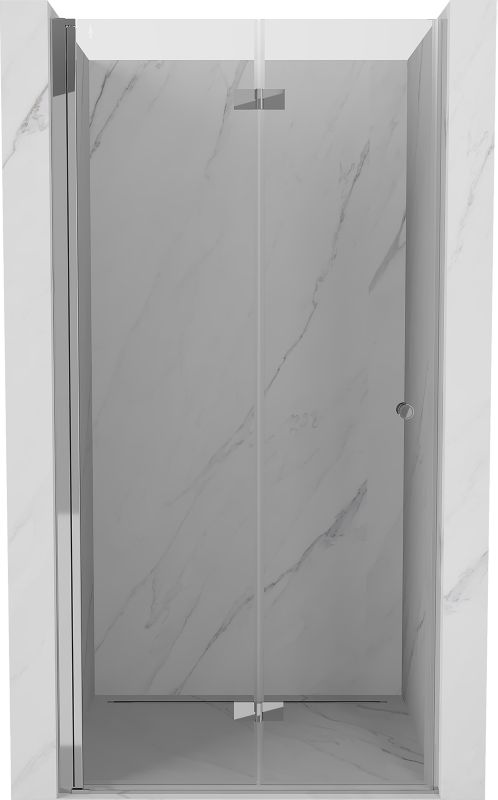 Składane drzwi prysznicowe Mexen Mist-F transparent chrom 65 cm lewe 1 szt