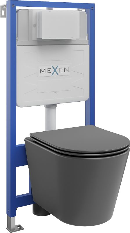 Zestaw podtynkowy wc Mexen Rico szary ciemny 48x36,5x36 cm 1 szt.