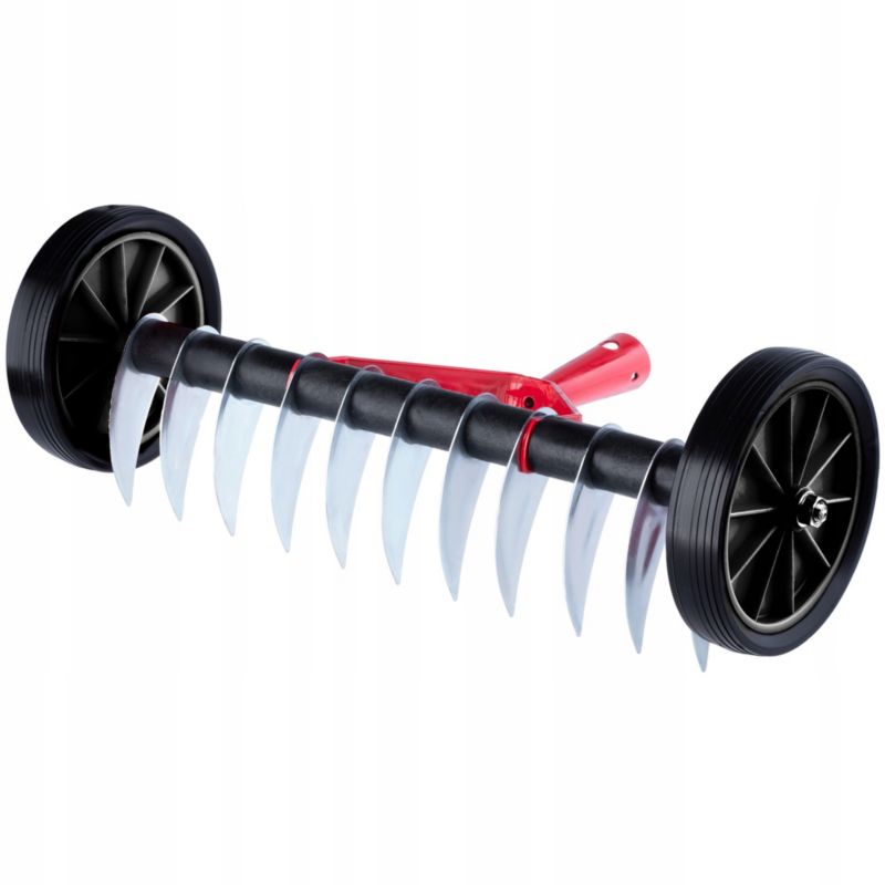KADAX Aerator Ręczny Wertykulator Do Trawy Dwustronny metal Na Kółkach Kolce 1szt.