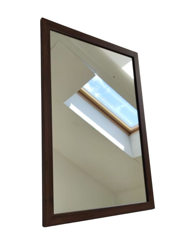 Lustro prostokątne z serii HIT Erama 40 x 60 cm w ramie brązowej 1szt.