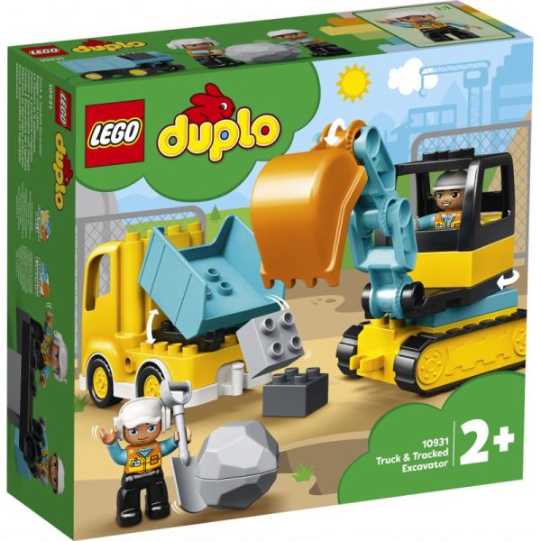 Lego Duplo Ciężarówka i Koparka Gąsienicowa