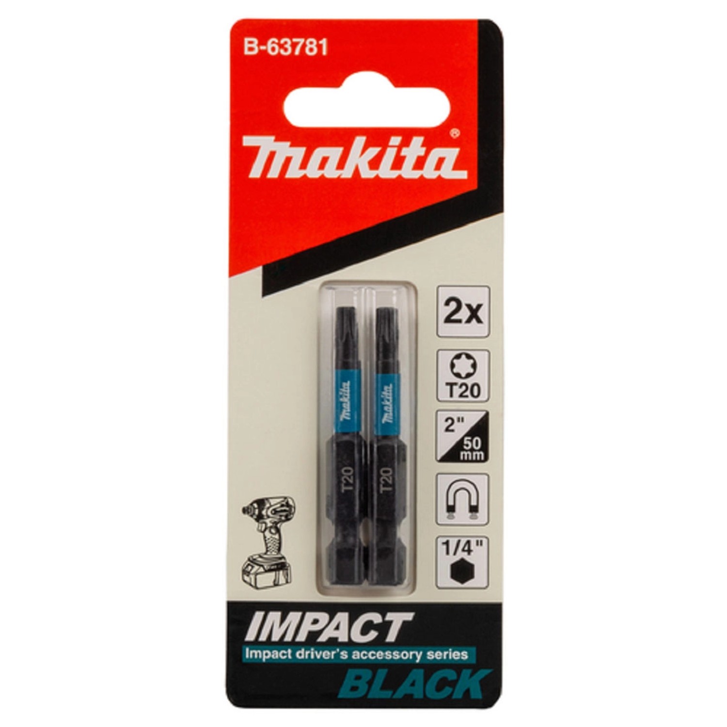 Makita Końcówka Impact Black T20-50 MM