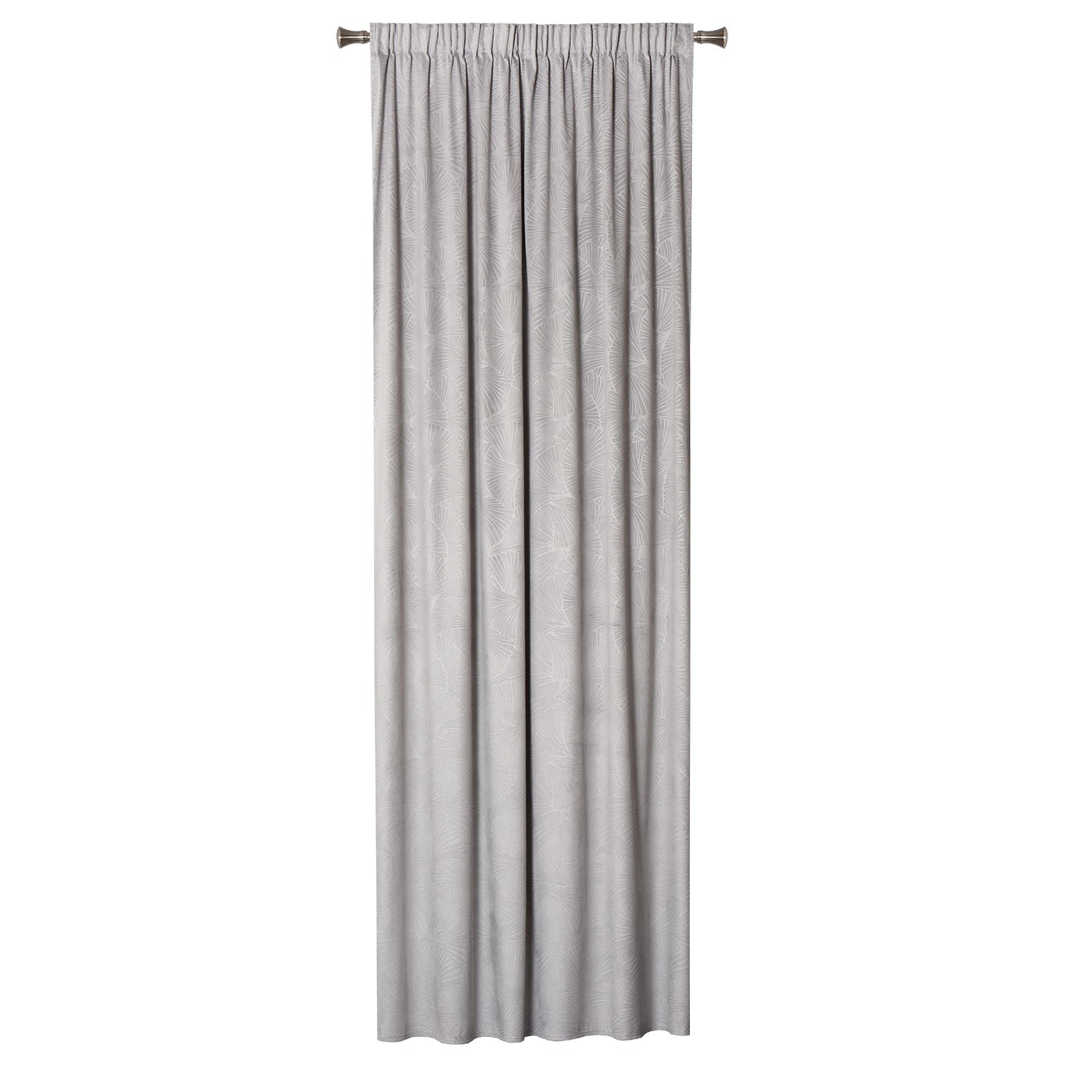 Zasłona BILO na taśmie 140 cm x 260 cm szara