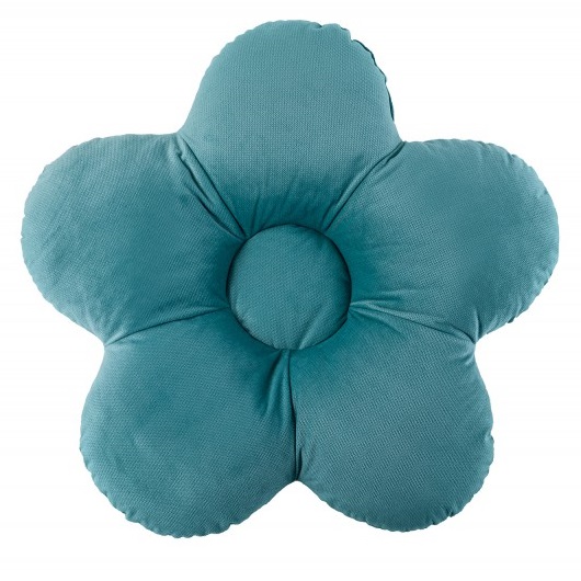 Poduszka Kwiatek XXL velvet szałwia 65 cm BR