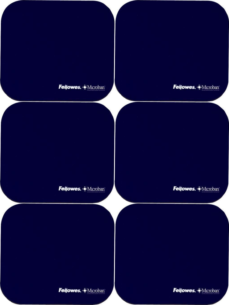 6x Podkładka pod mysz Fellowes Microban, 234x3x200, granatowy