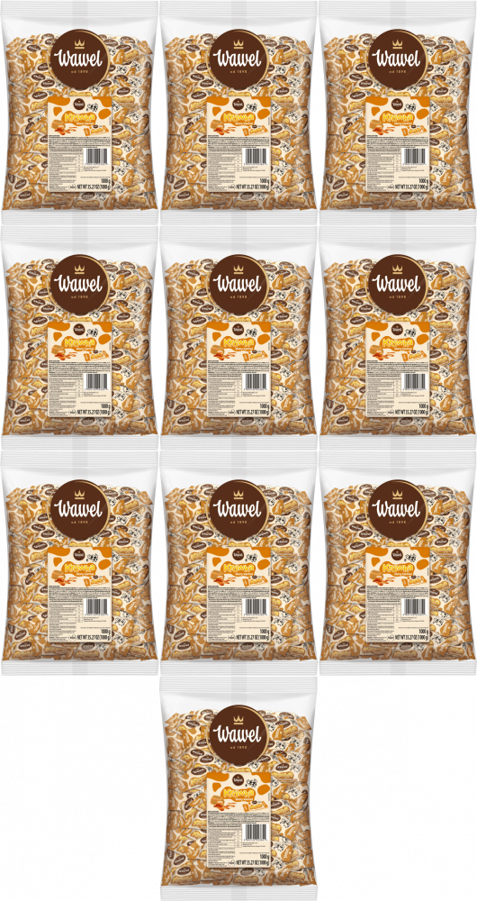 10x Cukierki Krówka Wawel, słony karmel, 1kg