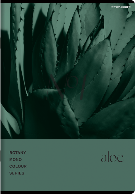 Zeszyt w kratkę TOP 2000 Botany, A5, 60 kartek, mix wzorów