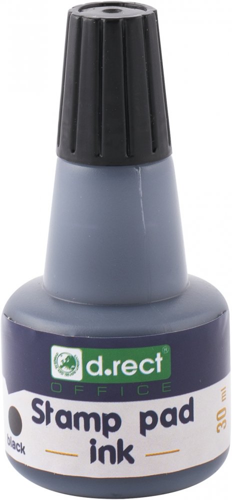 Tusz do stempli D.Rect, 30ml, czarny