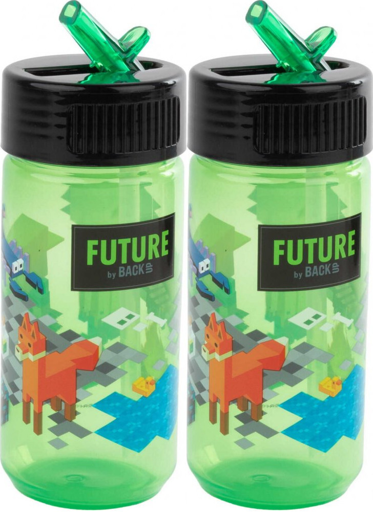 2x Bidon na wodę BackUP Future A, 330ml, zielony
