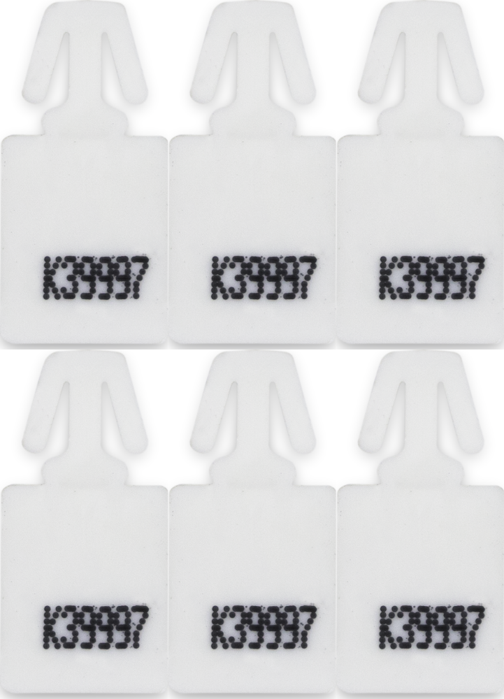 6x Plomby Minibagseal, 500 sztuk, biały