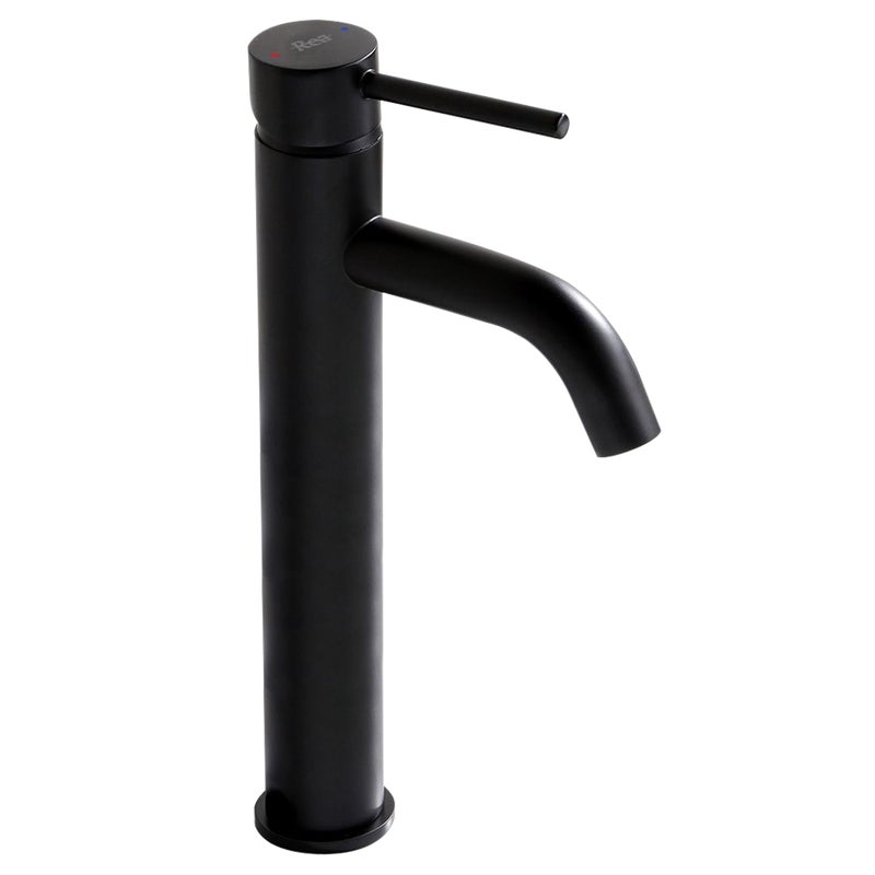 Bateria umywalkowa czarna 28 cm Lungo Rea