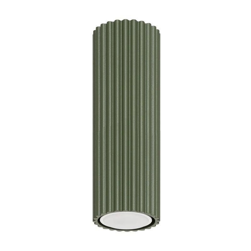 Plafon KARBON 20 oliwkowy zielony, minimalistyczny - 6.5x6.5x20cm Sollux