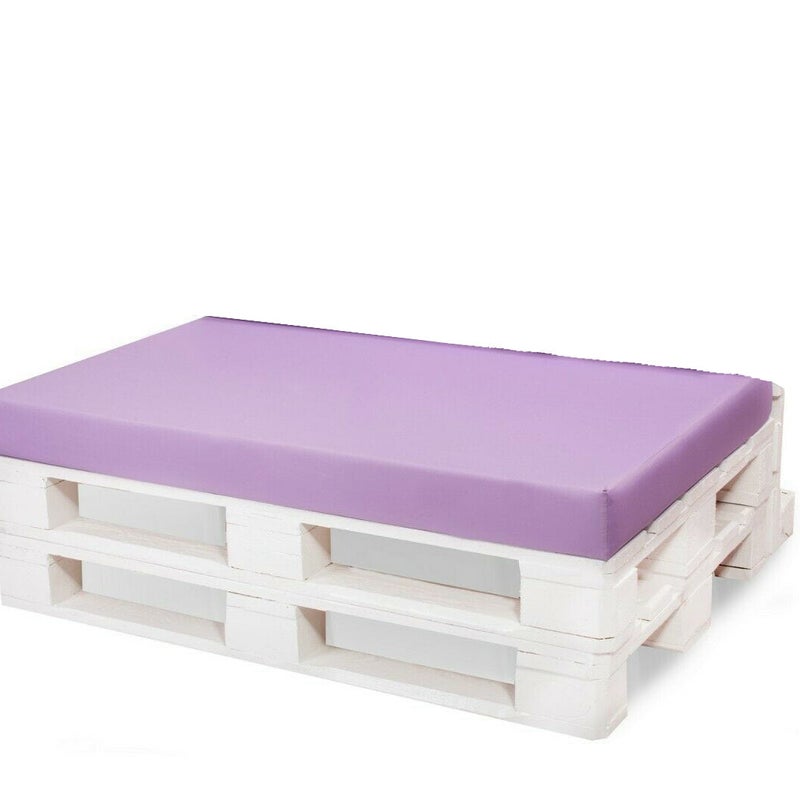 Pokrowiec na meble ogrodowe 120x60x10cm, poszewka na poduszkę ogrodową z zamkiem błyskawicznym, fioletowa poszewka na meble ogrodowe z palet