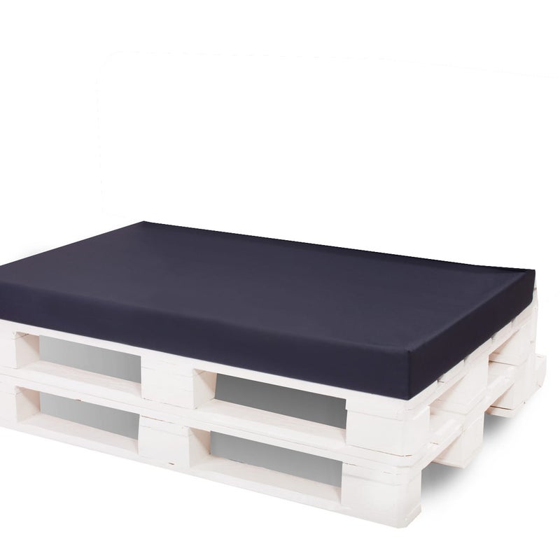 Pokrowiec na meble ogrodowe 120x60x10cm, poszewka na poduszkę ogrodową z zamkiem błyskawicznym, ciemnoniebieska poszewka na meble ogrodowe z palet