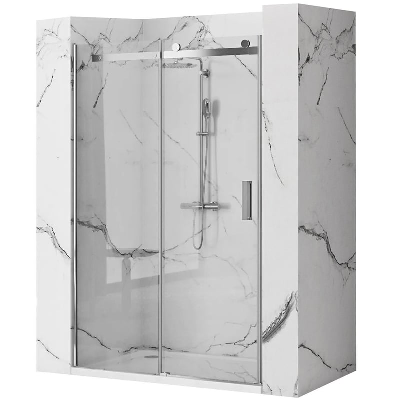 Drzwi prysznicowe Rea Nixon-2 120 Chrome Prawe