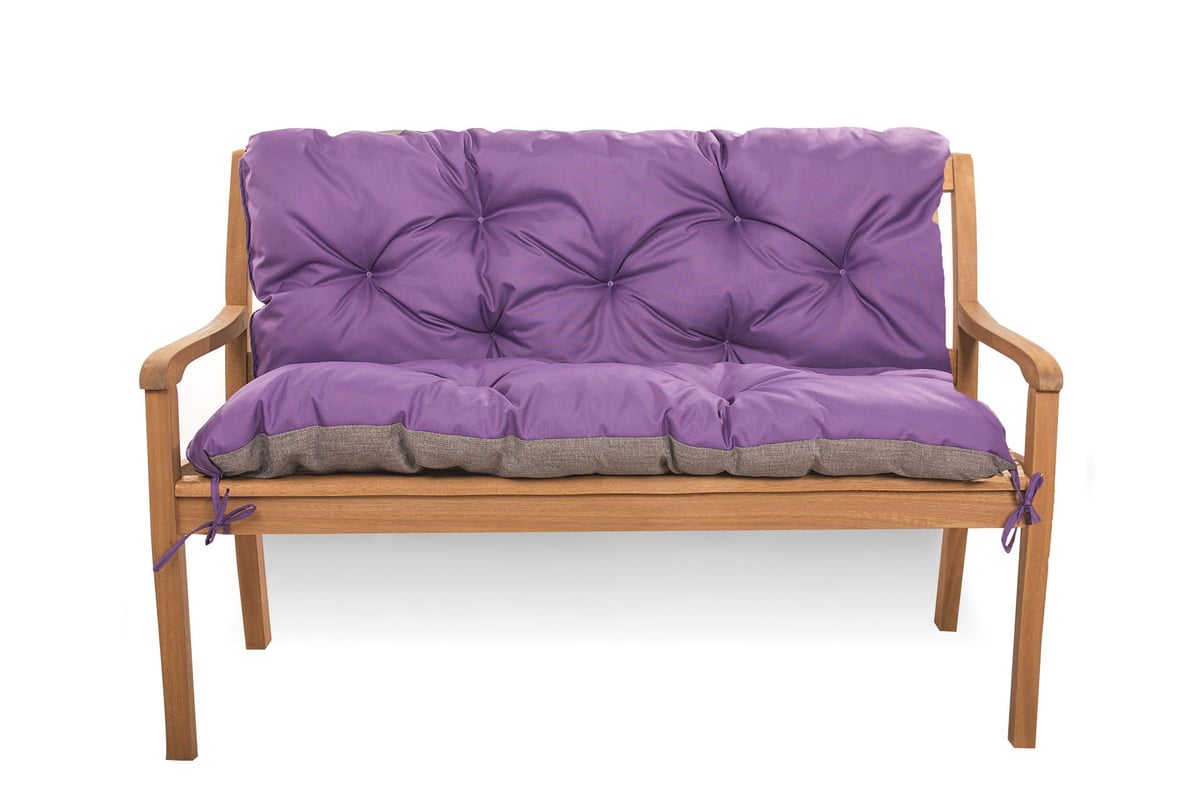 Zestaw poduszek na meble z palet 120x60 Siedzisko-Oparcie 120x40cm poduszki na palety Fioletowe poduszki na palety ogrodowe poduszki na meble