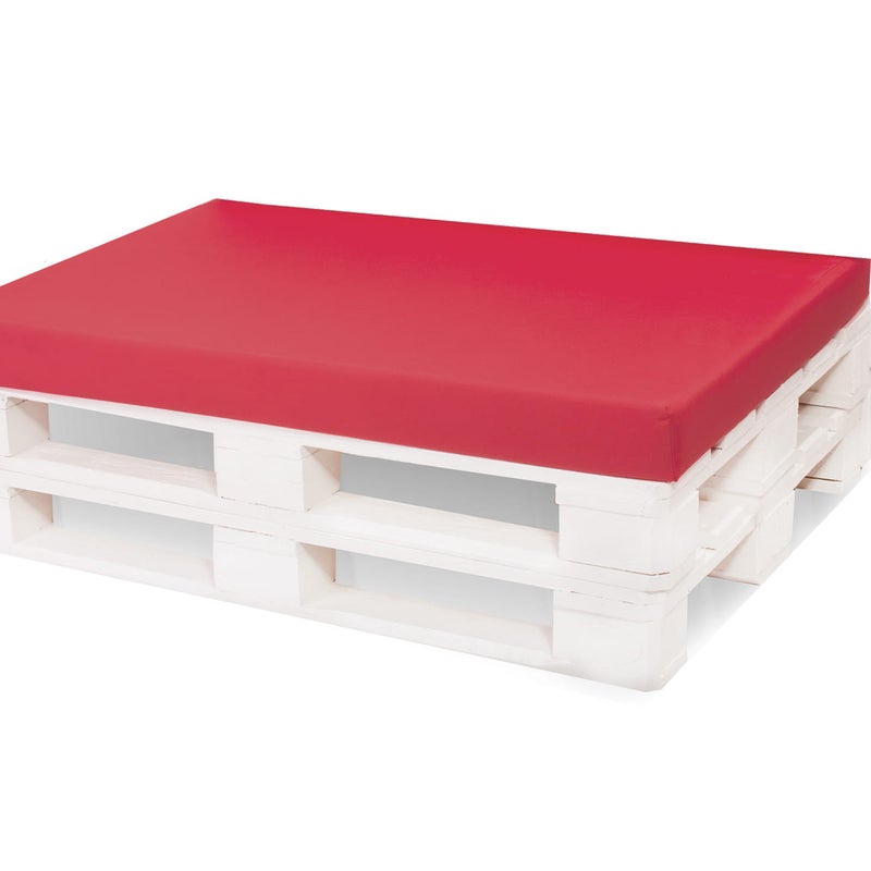 Pokrowiec na meble ogrodowe 120x40x10cm, poszewka na poduszkę ogrodową z zamkiem błyskawicznym, czerwona poszewka na meble ogrodowe z palet