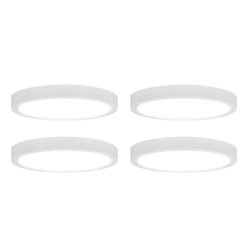INSPIRE - Zestaw 4 reflektorów SURFACE XL - Reflektory LED Ø 30 cm - 3700 LM - 4000K - Neutralna biel - Biały