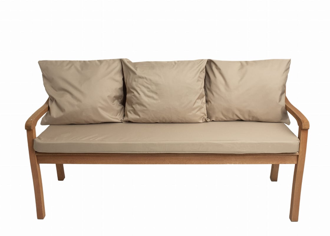 Poduszka ogrodowa na ławkę 140x50x7cm/3x50x56cm Poduszka na ławkę Beżowa poduszka na meble ogrodowe Wygodne poduszki na sofę na patio i balkon