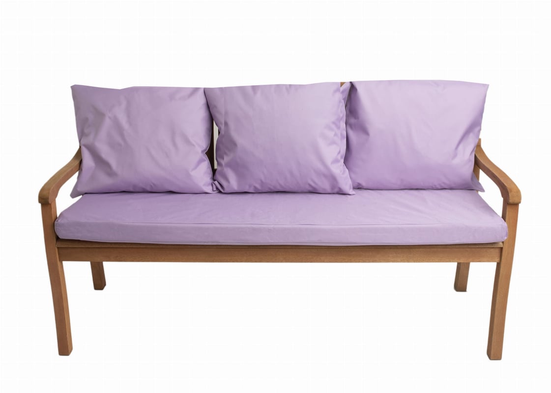 Poduszka ogrodowa na ławkę 140x60x7cm/3x50x56cm Poduszka na ławkę Fioletowa poduszka na meble ogrodowe Wygodne poduszki na sofę na patio i balkon