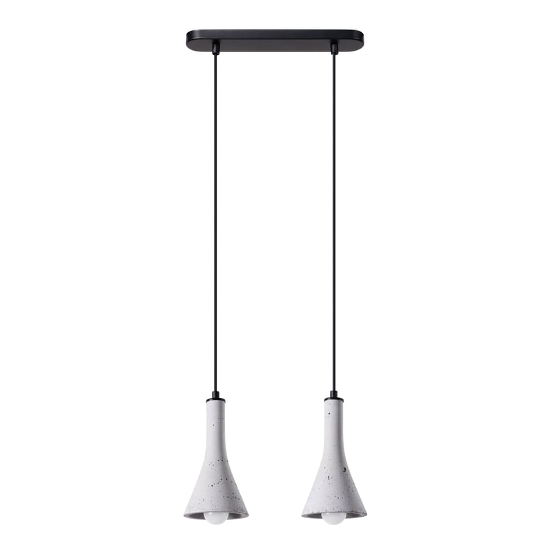 Lampa wisząca REA 2 beton, nowoczesna - 34x12x113cm Sollux
