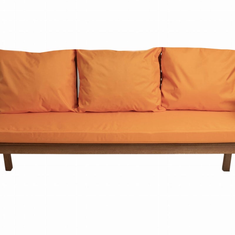 Poduszka ogrodowa na ławkę 140x50x7cm/3x50x56cm Poduszka na ławkę Pomarańczowa poduszka na meble ogrodowe Wygodne poduszki na sofę na patio i balkon