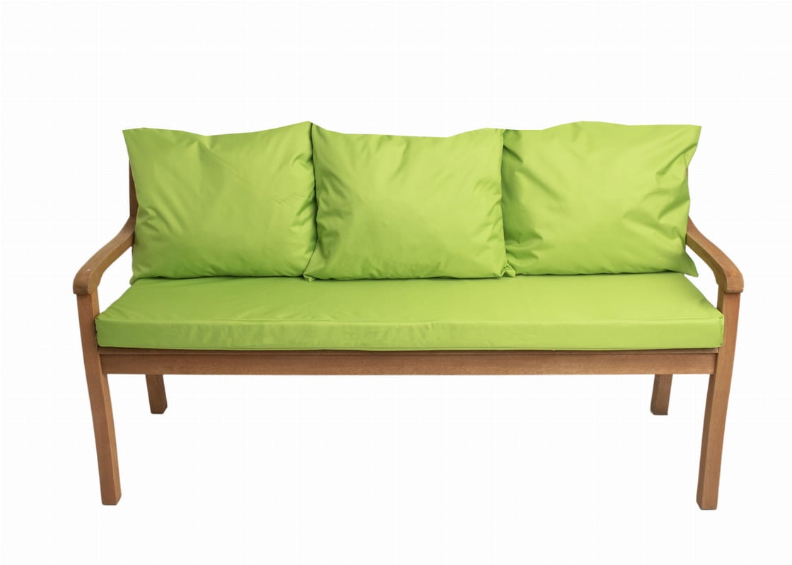 Poduszka ogrodowa na ławkę 140x50x7cm/3x50x56cm Poduszka na ławkę limonkowa poduszka na meble ogrodowe Wygodne poduszki na sofę na patio i balkon