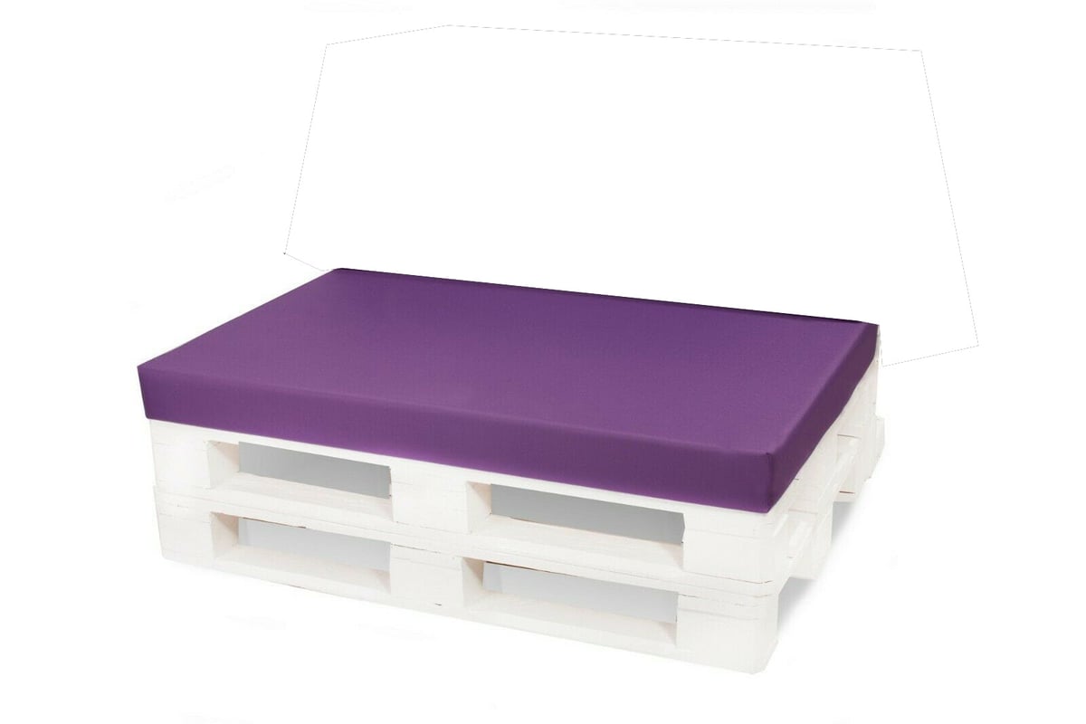 Pokrowiec na meble ogrodowe 120x50x10cm, poszewka na poduszkę ogrodową z zamkiem błyskawicznym, fioletowa poszewka na meble ogrodowe z palet