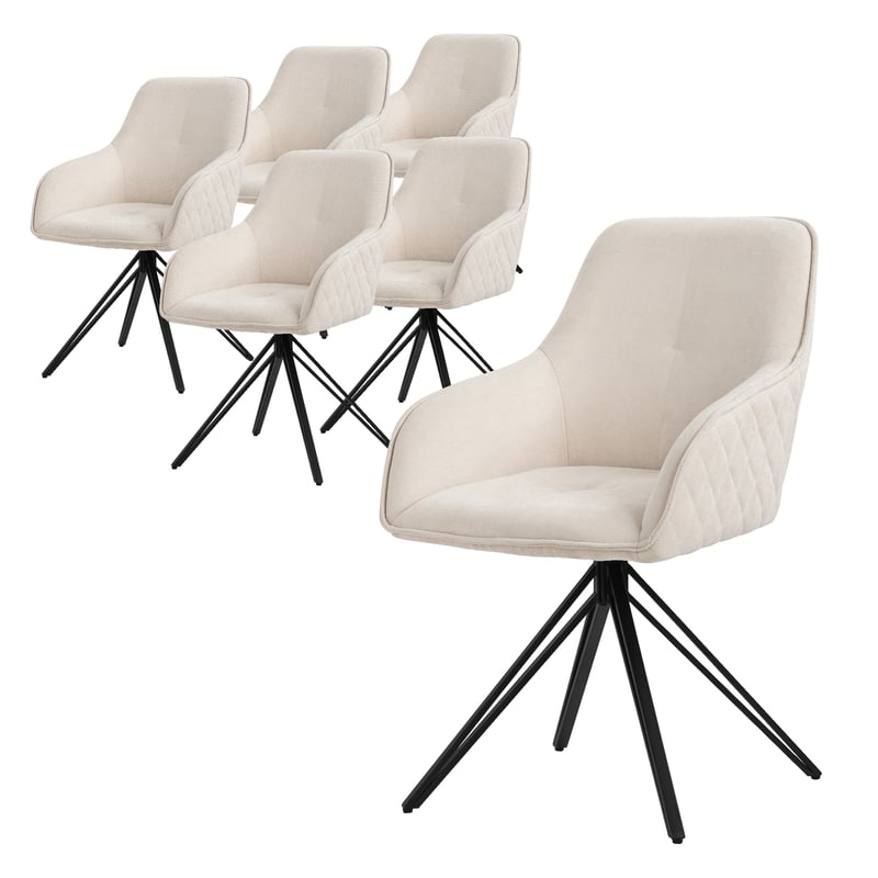 6 krzeslo obrotowe krzeslo do jadalni fotel obrotowy 360 stopni krzeslo do salon