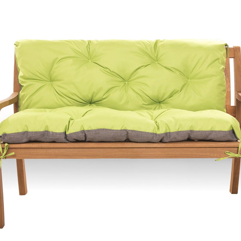 Zestaw poduszek na meble z palet 120x60 Siedzisko-Oparcie 120x40cm poduszki na palety Limonka poduszki na palety ogrodowe poduszki na meble