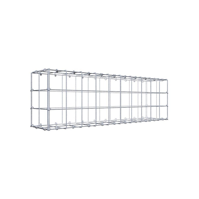 Gabion 100 cm x 30 cm x 20 cm (dł. x wys. x gł.), rozmiar oczka 10 cm x 10 cm, pierścień C