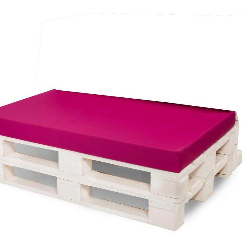 Pokrowiec na meble ogrodowe 120x50x10cm, poszewka na poduszkę ogrodową z zamkiem błyskawicznym, różowa poszewka na meble ogrodowe z palet