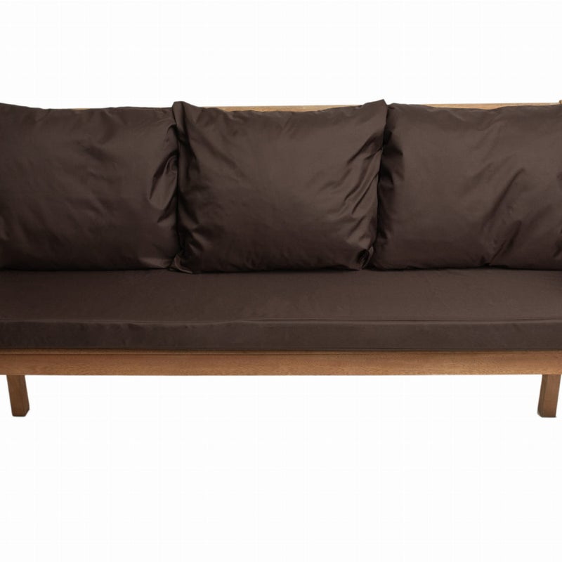 Poduszka ogrodowa na ławkę 140x60x7cm/3x50x56cm Poduszka na ławkę Brązowa poduszka na meble ogrodowe Wygodne poduszki na sofę na patio i balkon