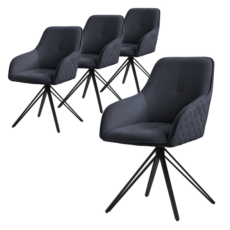 4-osobowe obrotowe krzeslo do jadalni Fotel obrotowy 360 stopni Krzeslo do salon