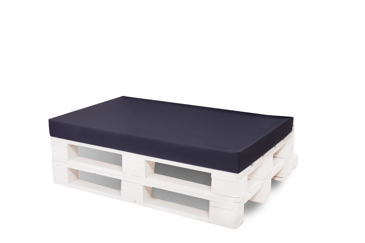 Pokrowiec na meble ogrodowe 120x80x10cm, poszewka na poduszkę ogrodową z zamkiem błyskawicznym, ciemnoniebieska poszewka na meble ogrodowe z palet