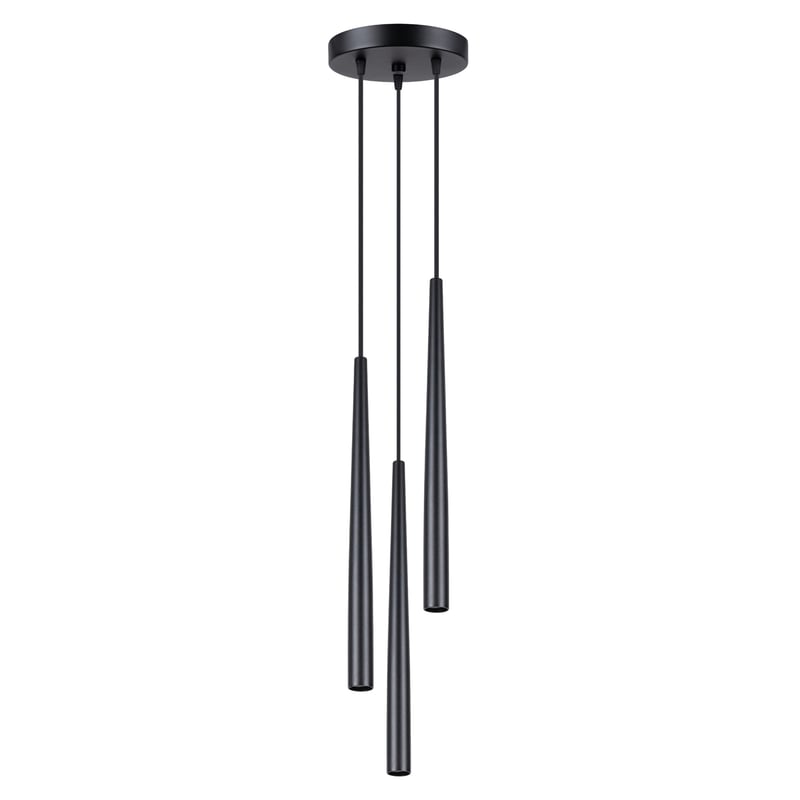 Lampa stojąca BLISS 3P czarna, nowoczesna - 19.5x19.5x118cm Sollux