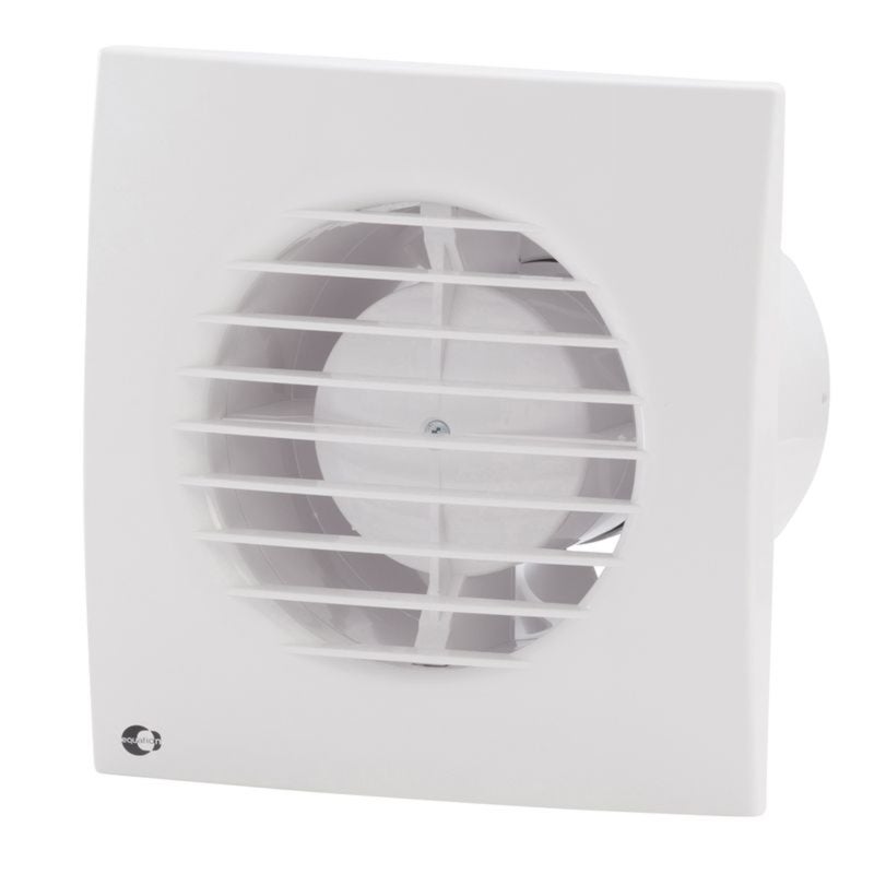 RÓWNANIE - Wentylator wyciągowy z przerywanym pomiarem wilgotności SLIM - 150 x 150 mm - Ø 100 mm - 7 m² - 72 m3/h - 8 W
